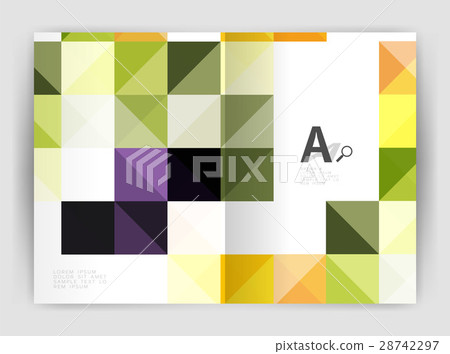 Minimalistic square brochure or leaflet business Minimalistic square brochure or leaflet business 28742297