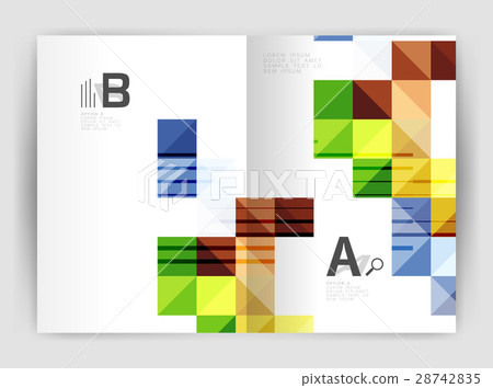 Minimalistic square brochure or leaflet business 28742835