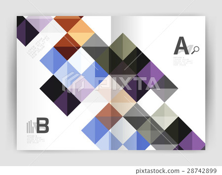Minimalistic square brochure or leaflet business 28742899