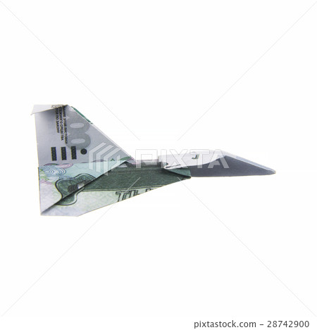 origami airplane from banknotes 28742900