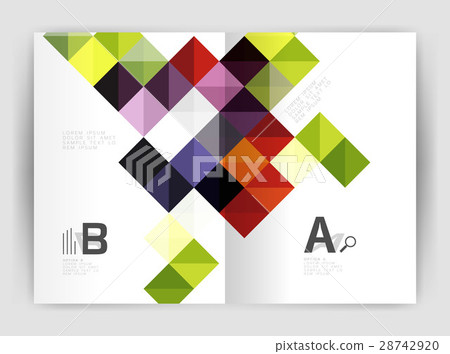 Minimalistic square brochure or leaflet business 28742920