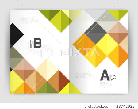 Minimalistic square brochure or leaflet business 28742922