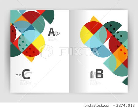 Business brochure or leaflet A4 cover template Business brochure or leaflet A4 cover template 28743018