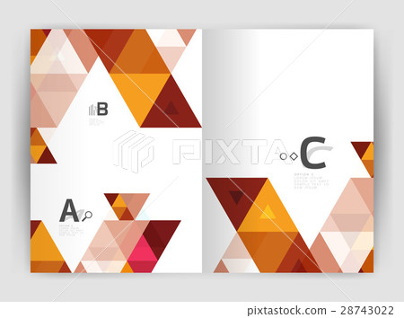Business brochure or leaflet A4 cover template 28743022