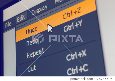 Software menu item with undo command 28743306