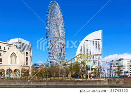 Yokohama Minato Mirai and the Ferris Wheel 28745563