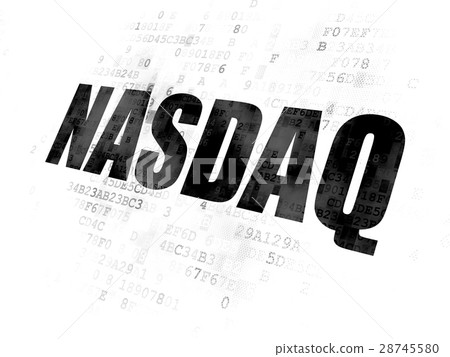 Stock market indexes concept: NASDAQ on Digital 28745580