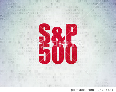 Stock market indexes concept: S&P 500 on Digital 28745584