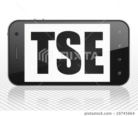 Stock market indexes concept: Smartphone with TSE Stock market indexes concept: Smartphone with TSE 28745664