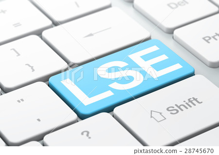 Stock market indexes concept: LSE on computer Stock market indexes concept: LSE on computer 28745670
