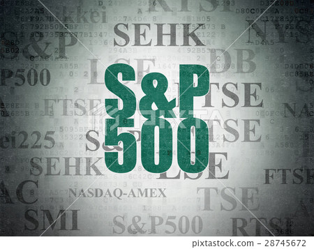 Stock market indexes concept: S&P 500 on Digital Stock market indexes concept: S&P 500 on Digital 28745672
