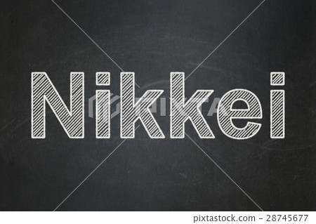 Stock market indexes concept: Nikkei on chalkboard Stock market indexes concept: Nikkei on chalkboard 28745677