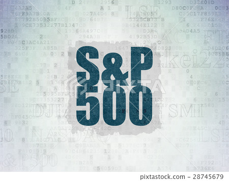 Stock market indexes concept: S&P 500 on Digital Stock market indexes concept: S&P 500 on Digital 28745679