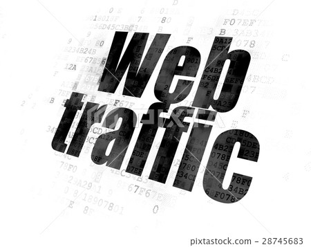 Web design concept: Web Traffic on Digital Web design concept: Web Traffic on Digital 28745683