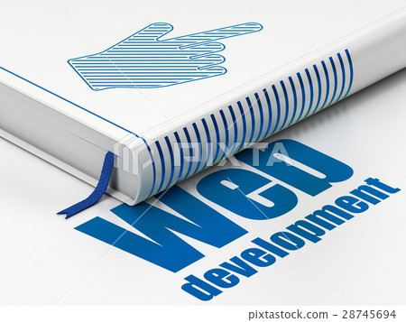 Web design concept: book Mouse Cursor, Web 28745694