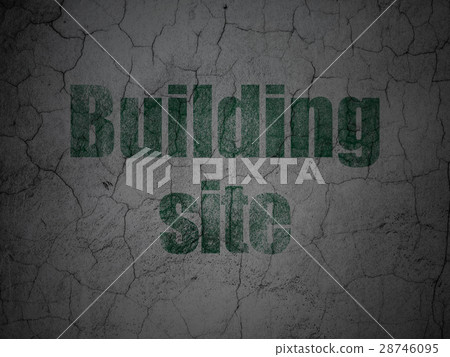 Building construction concept: Building Site on Building construction concept: Building Site on 28746095