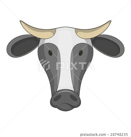 Cow icon, cartoon style 28748235