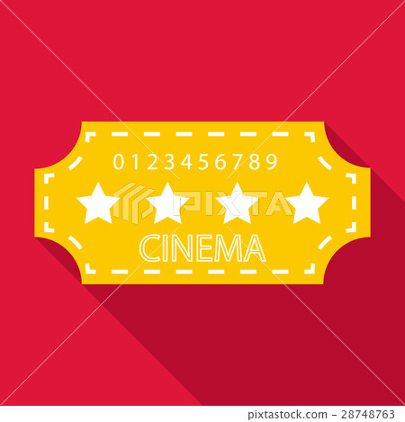 Cinema emblem icon, flat style Cinema emblem icon, flat style 28748763
