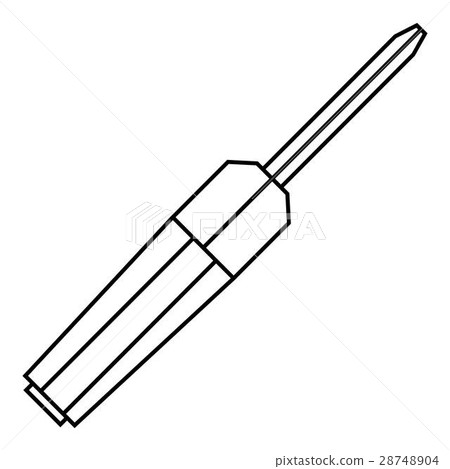 Screwdriver icon, outline style Screwdriver icon, outline style 28748904