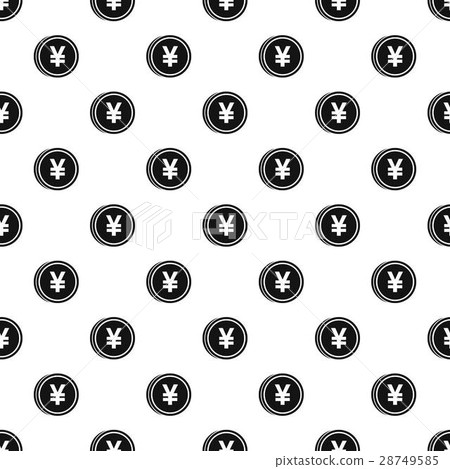 Coin with yen sign pattern, simple style Coin with yen sign pattern, simple style 28749585