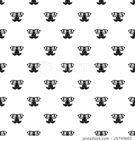 Fake nose mustache, eyebrows, glasses pattern Fake nose mustache, eyebrows, glasses pattern 28749665