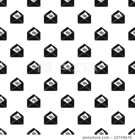 Card with percent sign in the envelope pattern Card with percent sign in the envelope pattern 28749676