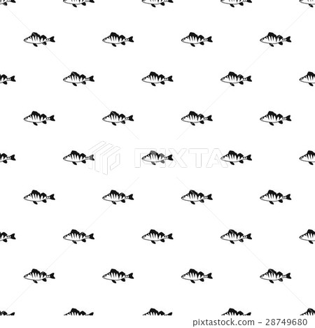 Perch fish pattern, simple style 28749680