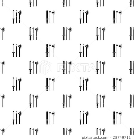 Medieval weapons pattern, simple style 28749711