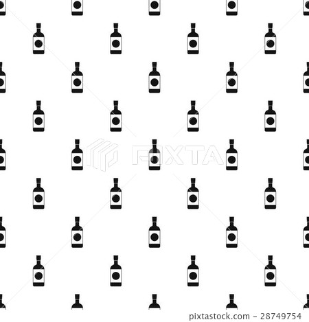 Sake bottle pattern, simple style 28749754