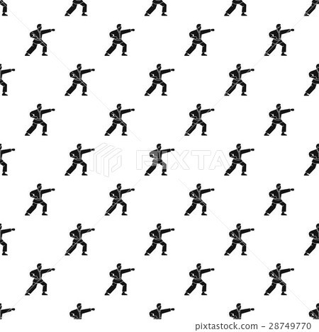 Karate fighter pattern, simple style 28749770