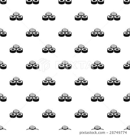 Sushi rolls pattern, simple style Sushi rolls pattern, simple style 28749774