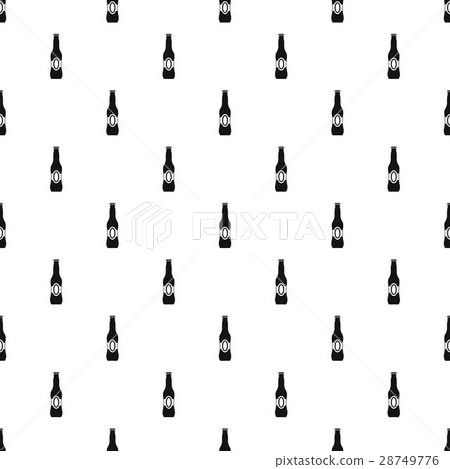 Bottle of beer pattern, simple style Bottle of beer pattern, simple style 28749776