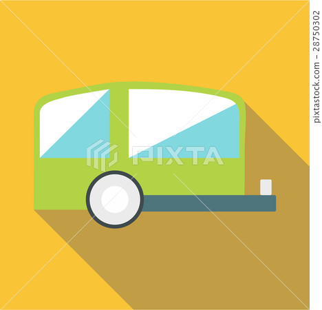 Trailer icon, flat style 28750302