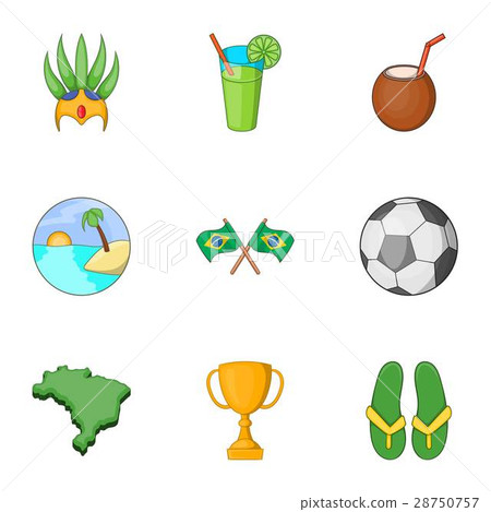 Brazilian traditional symbol icons set Brazilian traditional symbol icons set 28750757