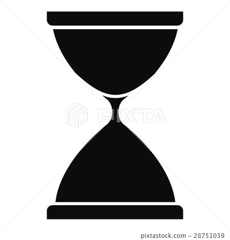 Sandglass icon, simple style Sandglass icon, simple style 28751039