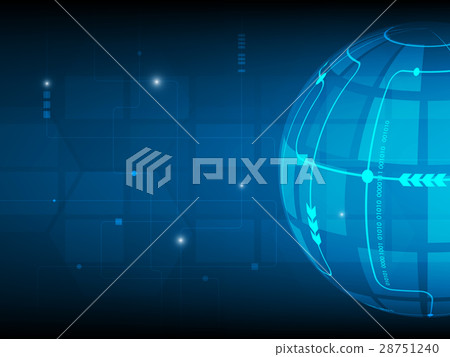 Global Circle digital technology background Global Circle digital technology background 28751240