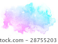 Abstract pink watercolor on white background. 28755203