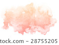 Abstract cream watercolor on white background. 28755205