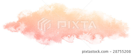 Abstract cream watercolor on white background. Abstract cream watercolor on white background. 28755208