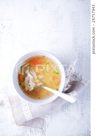 Fresh chicken soup 28757943