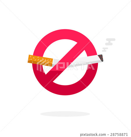 No smoking sign, vector icon badge, label broken No smoking sign, vector icon badge, label broken 28758871