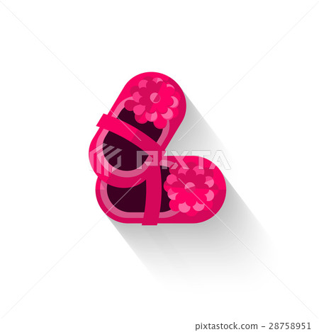 Baby shoes logo symbol isolated white background Baby shoes logo symbol isolated white background 28758951