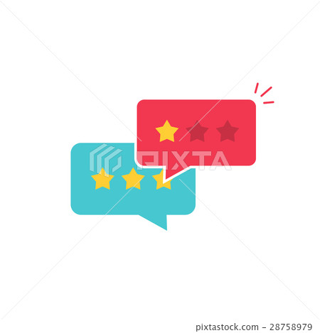 Customer review communication vector symbol Customer review communication vector symbol 28758979