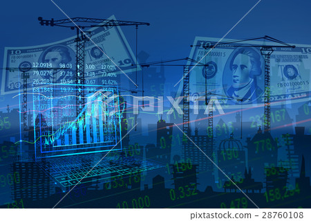 Stock Market Concept and Financial background. 28760108
