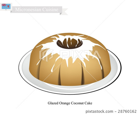 Glazed Coconut Cake, Micronesian Famous Dessert Glazed Coconut Cake, Micronesian Famous Dessert 28760162
