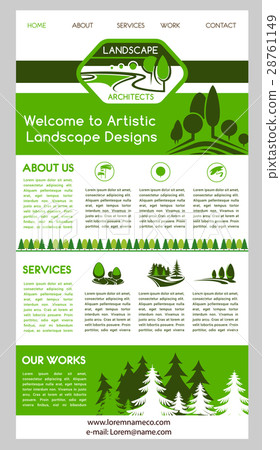 Landing page template for landscape design website 28761149