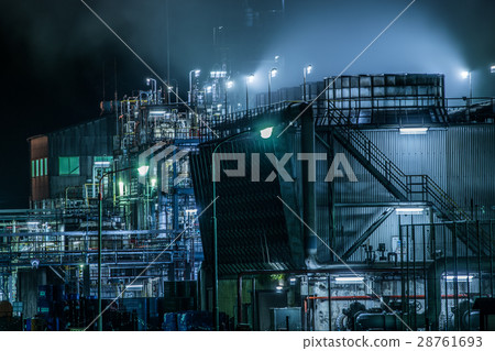 Shunan factory night view 23 Shunan factory night view 23 28761693