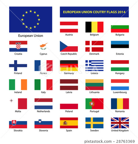 European Union country flags, member states EU European Union country flags, member states EU 28763369