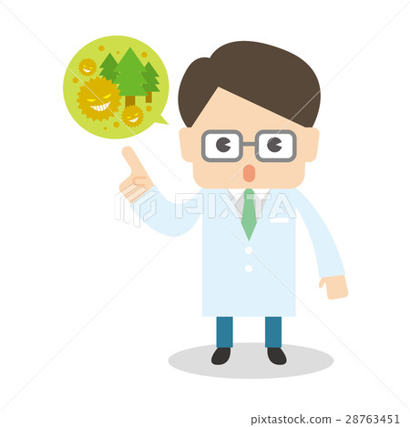 White clothing male doctor pharmacist pollen White clothing male doctor pharmacist pollen 28763451
