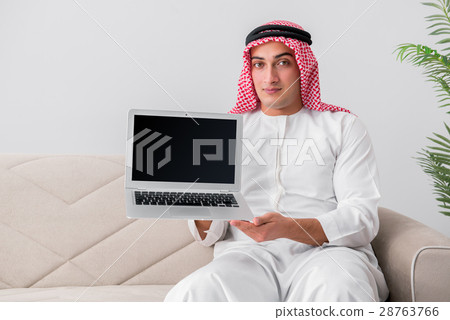 Young arab businessman in business concept Young arab businessman in business concept 28763766